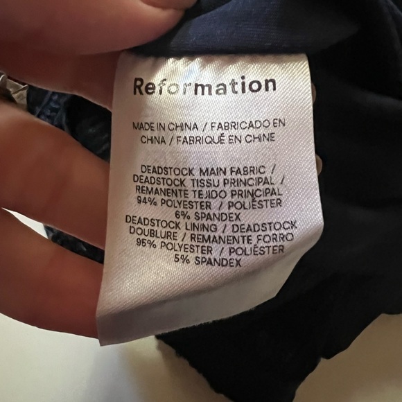 NWT Reformation Jimmy Dress Navy Sequin Size Medium - Picture 9 of 13